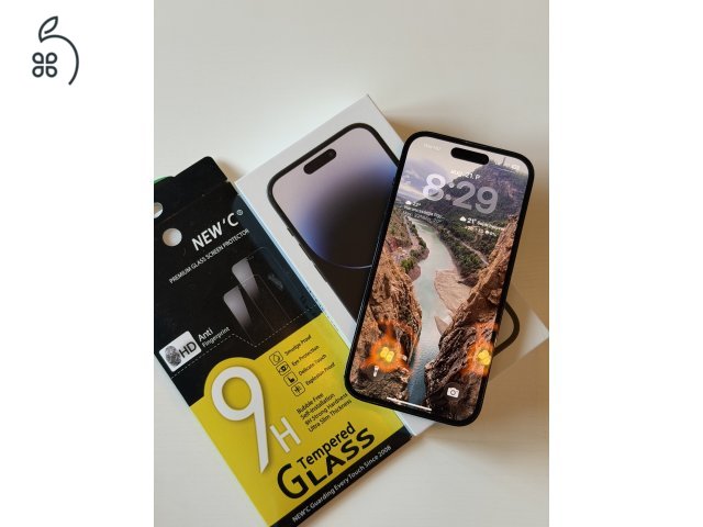 Tökéletes, karcmentes iPhone 14 Pro 256GB – Fekete