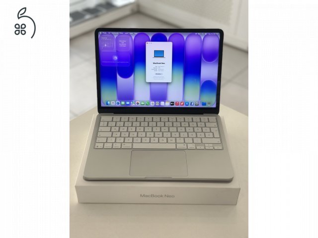 MacBook Neo 8GB/512ssd/Hibátlan/2027.04.23.Apple gar./Akku 100%/p4993