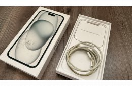 iPhone 15 128GB karcmentes kijelző 90% akku