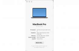 MacBook Pro 16” (2019) – i7 / 32 GB RAM / 512 GB SSD / Touch Bar