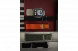 Apple Watch Ultra 1 (49mm Titanium, 85% Akku) + 5 db szíj, Amazon számlával