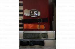 Apple Watch Ultra 1 (49mm Titanium, 85% Akku) + 5 db szíj, Amazon számlával