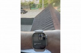 Apple Watch Ultra 1 (49mm Titanium, 85% Akku) + 5 db szíj, Amazon számlával