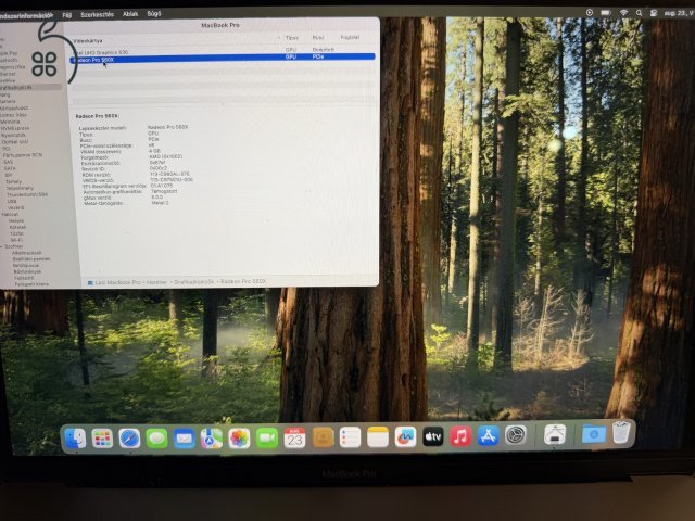 MacBook Pro 15 2019 I9/16GB RAM/512GB SSD/Radeon Pro 560X/Touchbar eladó!