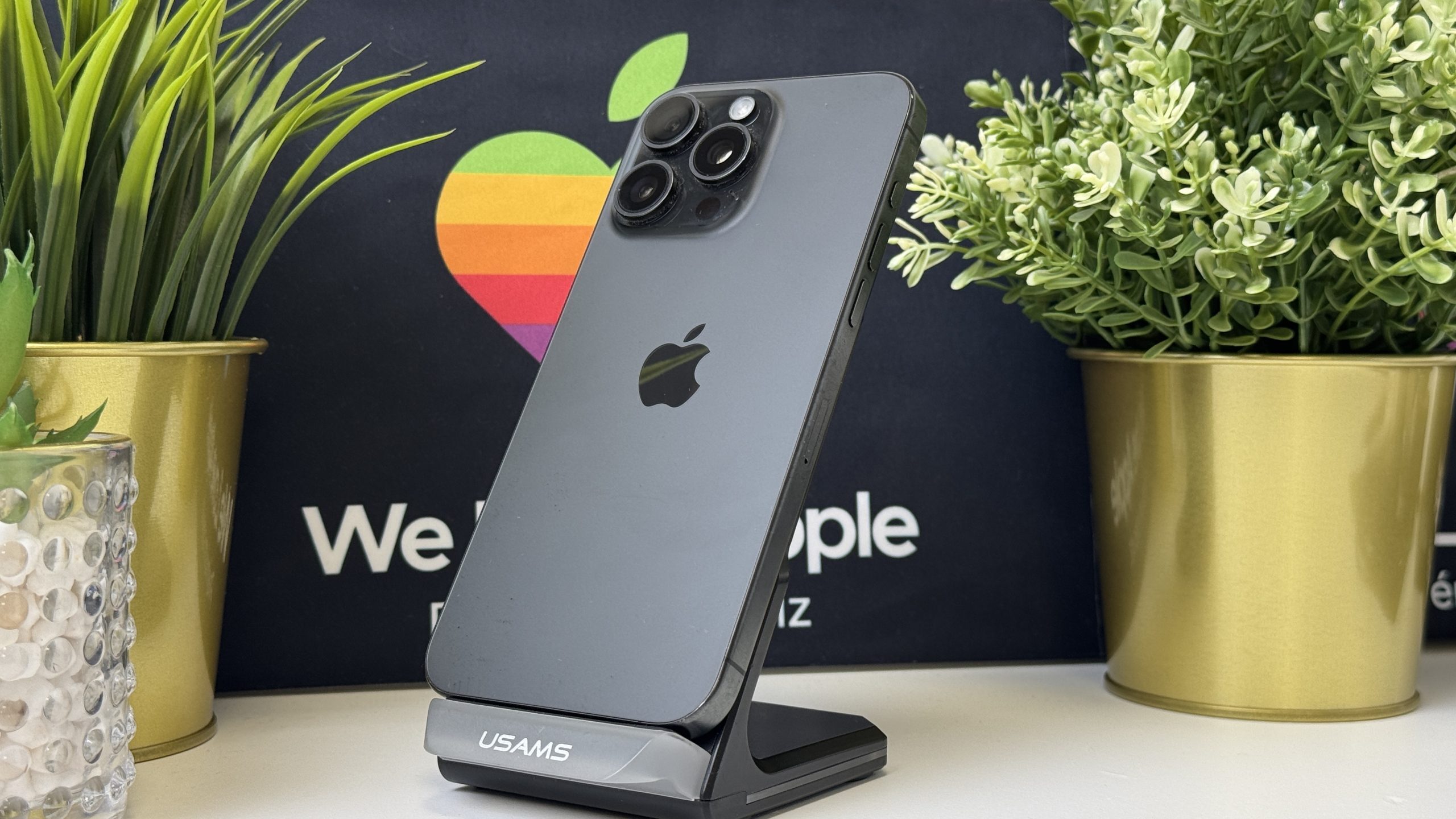 iPhone 15 Pro Max 256GB, Fekete Titán, Független, Számla, 2 Év Garancia, 100%