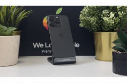 iPhone 15 Pro 256GB, Fekete Titán, Független, Számla, 2 Év Garancia, 100%