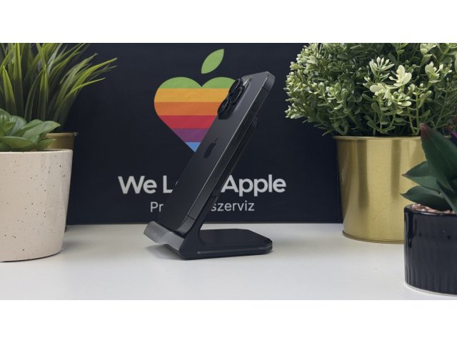 iPhone 15 Pro 256GB, Fekete Titán, Független, Számla, 2 Év Garancia, 100%