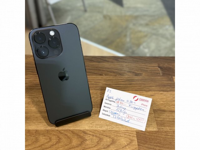 Apple iPhone 14 Pro - 128 GB - Újszerű - fekete - Akku 100%  (82.)