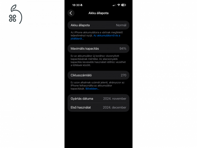 iPhone 16 pro max magánszemélytől Istyle Számla független első tulaj 256GB
