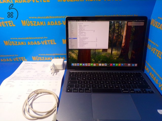 Apple MacBook Air 13.3 M1 (2020) Notebook 2028.08.-hó ig GYÁRI GARANCIA!