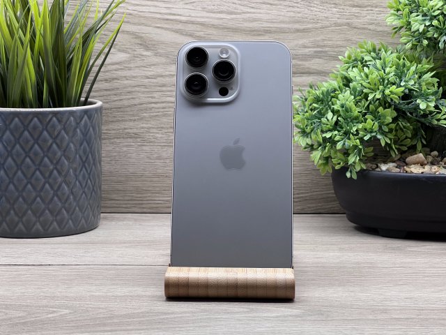 Hibátlan iPhone 16 Pro Max Natural Titanium 256GB 2 ÉV Garanciával 90%