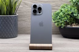 Hibátlan iPhone 16 Pro Max Natural Titanium 256GB 2 ÉV Garanciával 90%