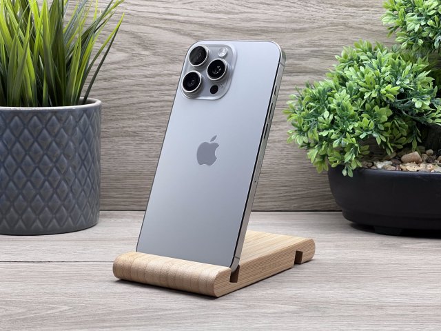 Hibátlan iPhone 16 Pro Max Natural Titanium 256GB 2 ÉV Garanciával 90%