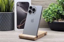 Hibátlan iPhone 16 Pro Natural Titanium 256GB 2 ÉV Garanciával 90%