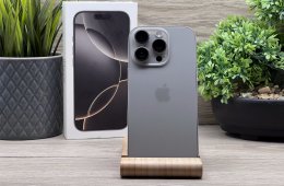 Hibátlan iPhone 16 Pro Natural Titanium 256GB 2 ÉV Garanciával 90%