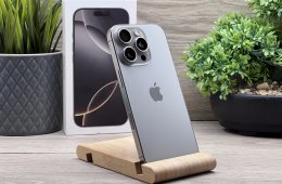 Hibátlan iPhone 16 Pro Natural Titanium 256GB 2 ÉV Garanciával 90%
