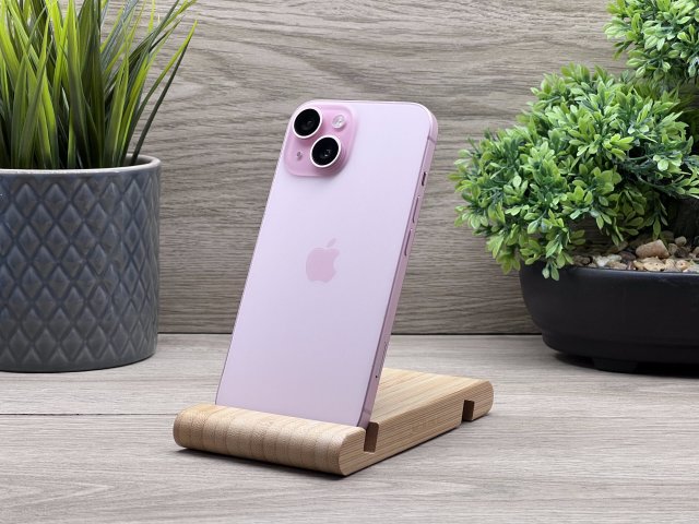 iPhone 15 Pink 256GB 2 ÉV Garanciával 90%