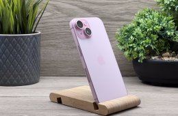 iPhone 15 Pink 256GB 2 ÉV Garanciával 90%