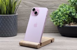 iPhone 15 Pink 256GB 2 ÉV Garanciával 90%