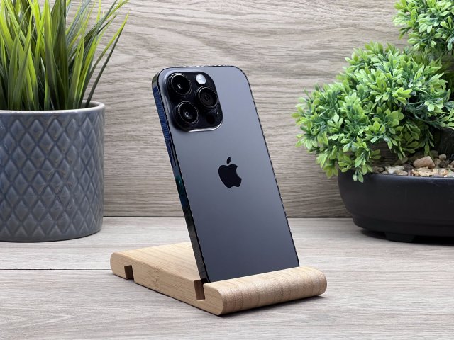 iPhone 14 Pro Space Black 128GB E-sim2 ÉV Garanciával 100%