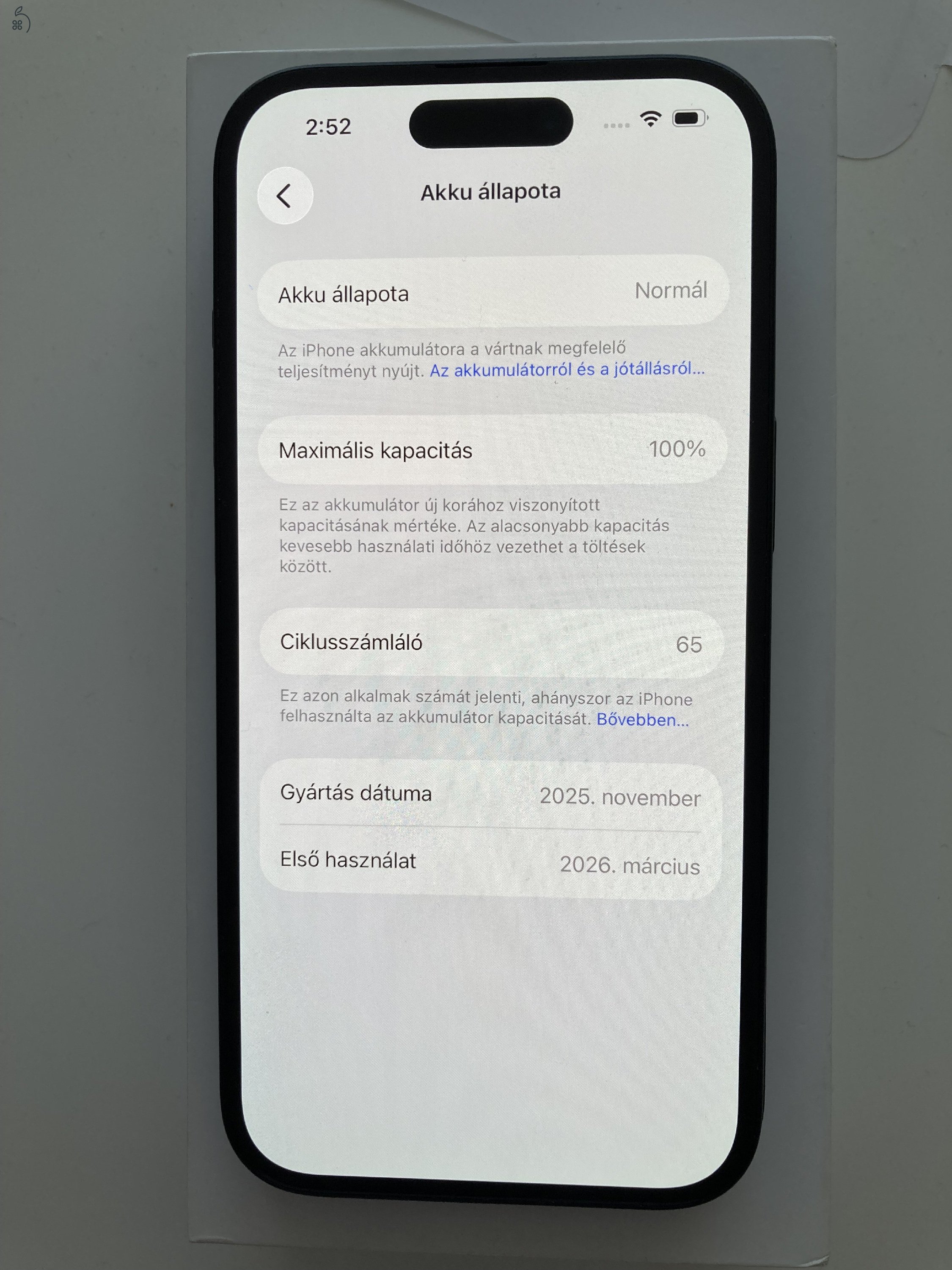 iPhone 15 128GB Apple garancia! Akku 100%!