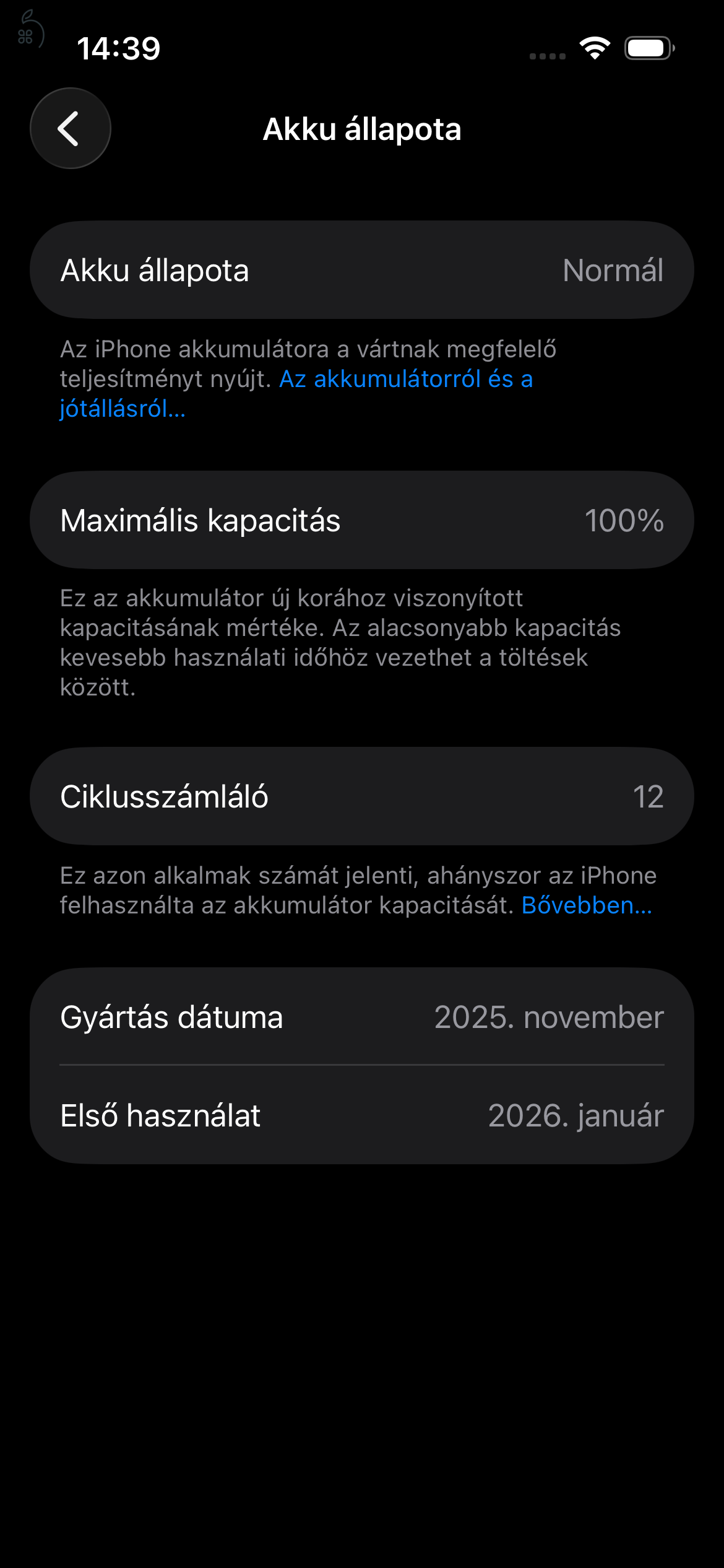 garanciális Apple iPhone 16e 128 GB újszerű