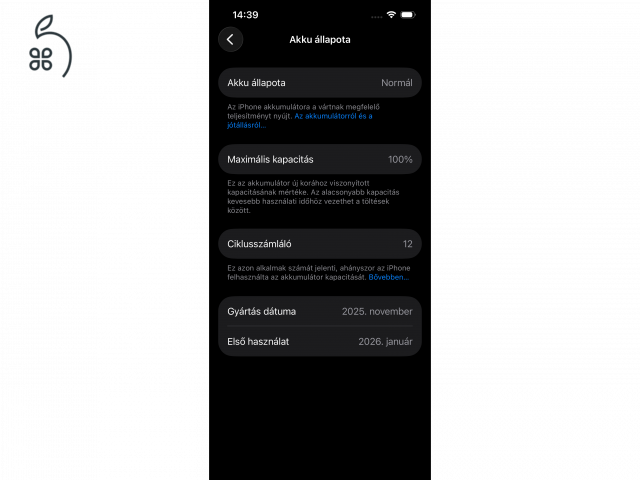 garanciális Apple iPhone 16e 128 GB újszerű