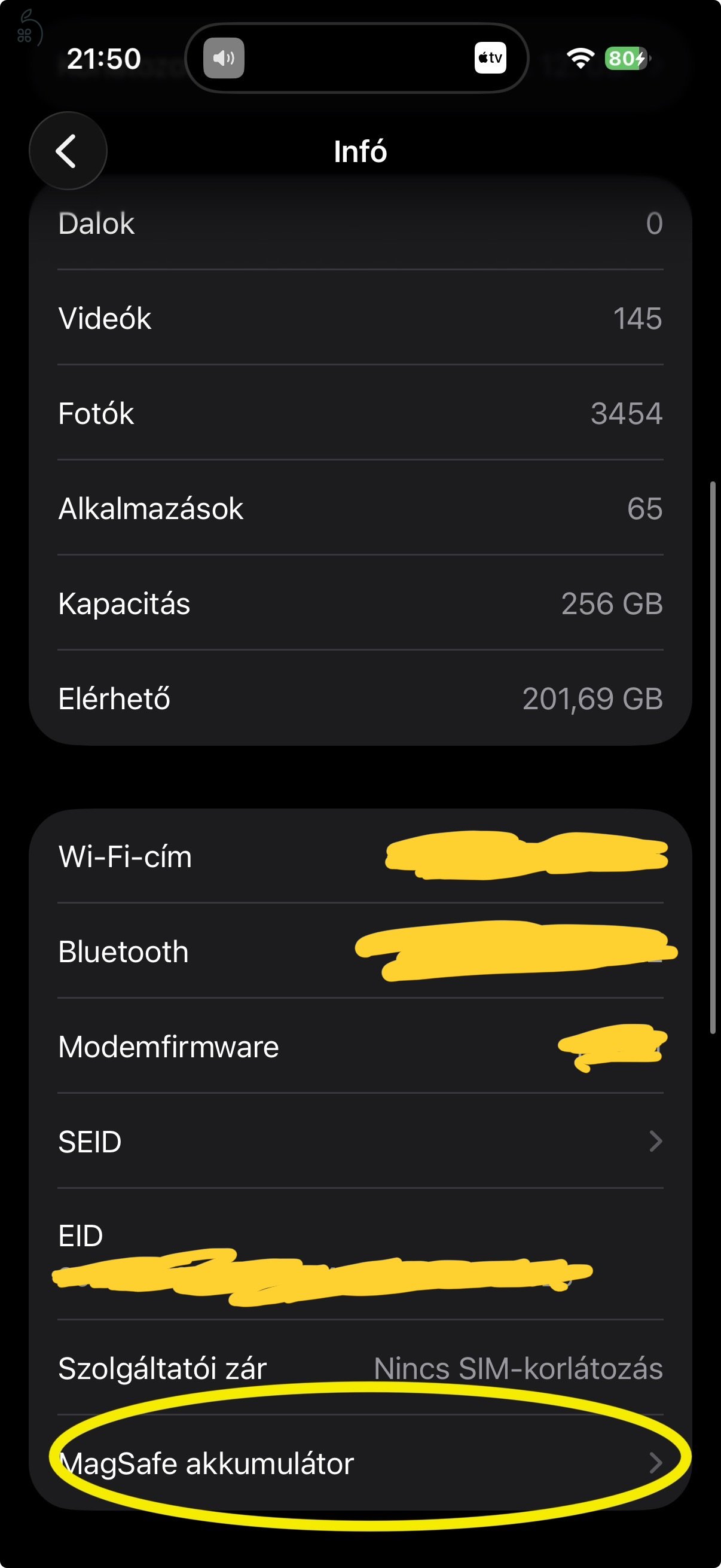 Eredeti gyári Apple Magsafe Battery Pack (Magsafe külső akkumulátor), + gyári lightning kábel