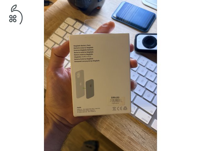 Eredeti gyári Apple Magsafe Battery Pack (Magsafe külső akkumulátor), + gyári lightning kábel