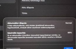 Eladó Apple MacBook Air M2 (2022) – 13,6” / 8 GB / 256 GB – hibátlan állapot