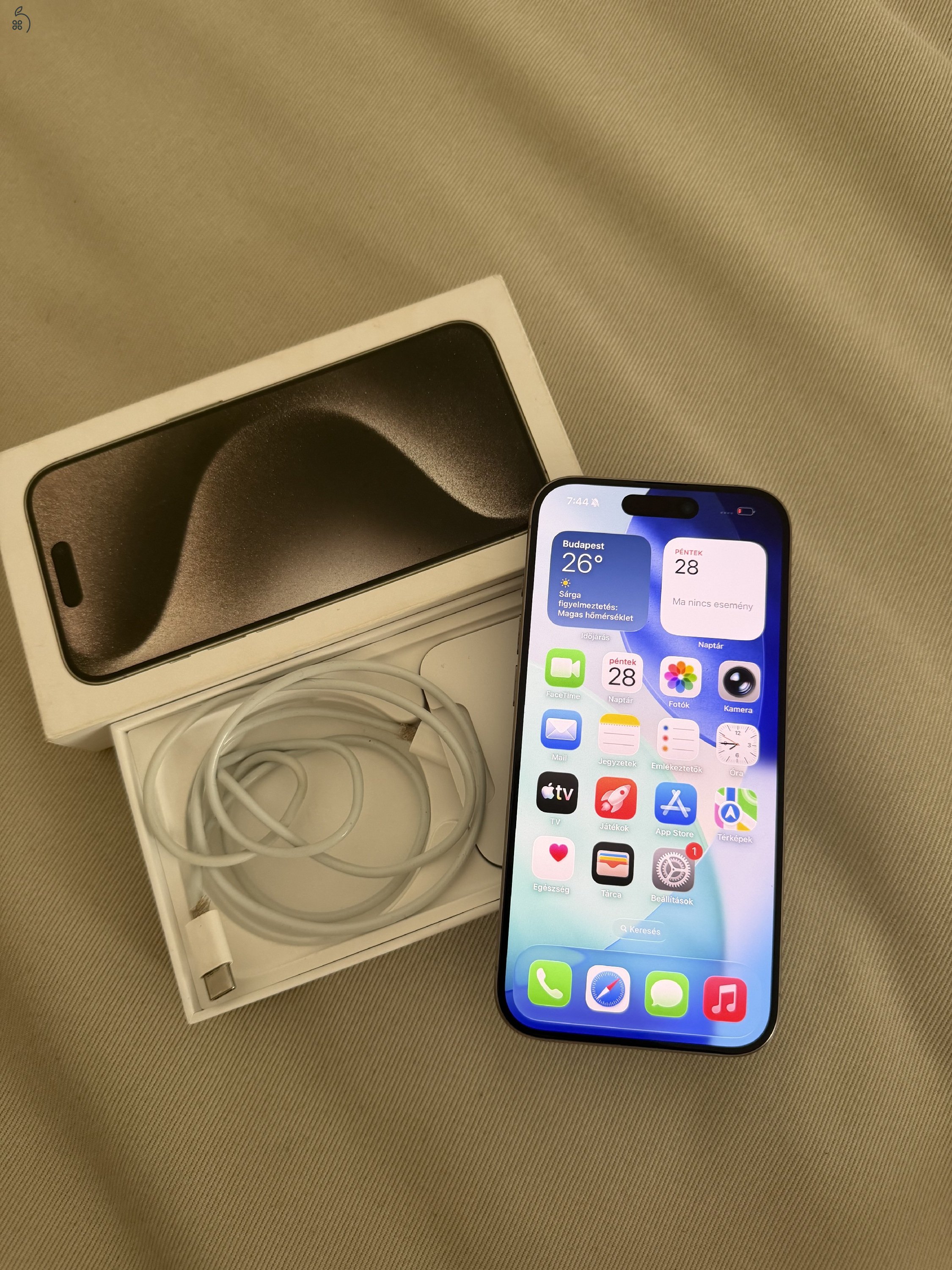 Iphone 15 PRO titán 128GB