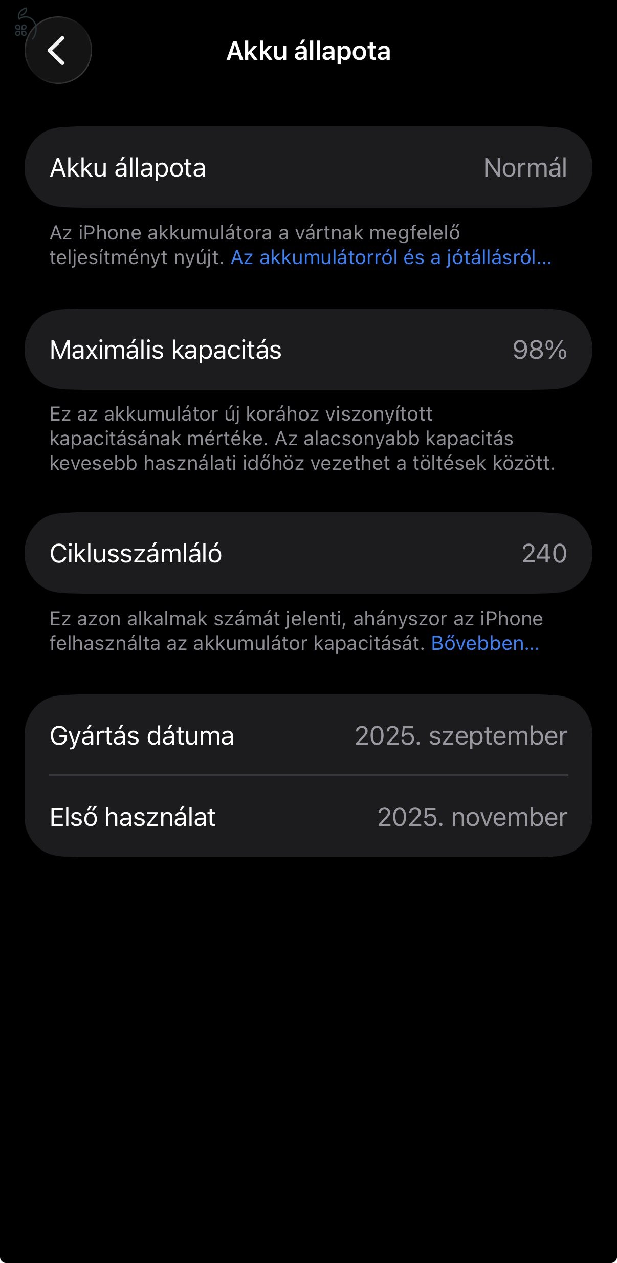 Apple iPhone 17 Pro 256GB Ezüst Független / Garancia 2026.11.13 / Akku 98%