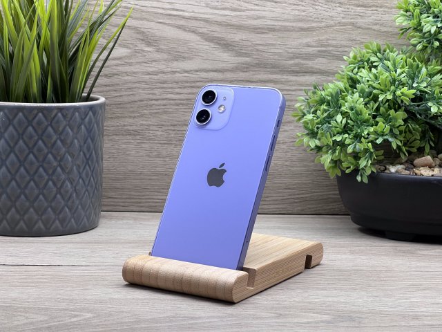 iPhone 12 Mini Purple 128GB 2 ÉV Garanciával Számlával Aksi 100%