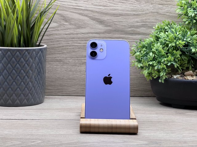 iPhone 12 Mini Purple 128GB 2 ÉV Garanciával Számlával Aksi 100%