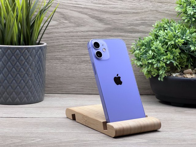 iPhone 12 Mini Purple 128GB 2 ÉV Garanciával Számlával Aksi 100%