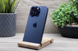 iPhone 15 Pro Blue Titanium 128GB 2 ÉV Garanciával Számlával Aksi 100%