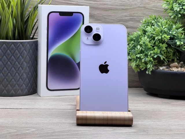 Hibátlan iPhone 14 Purple 128GB 2 ÉV Garanciával 100%