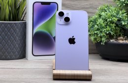 Hibátlan iPhone 14 Purple 128GB 2 ÉV Garanciával 100%