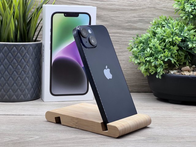iPhone 14 Midnight 128GB 2 ÉV Garanciával 90%
