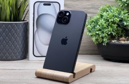 iPhone 15 Black 256GB 2 ÉV Garanciával 90%