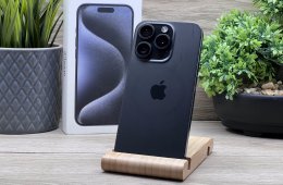 iPhone 15 Pro Black Titanium 128GB 2 ÉV Garanciával 93%