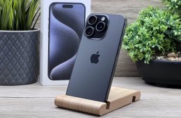 iPhone 15 Pro Black Titanium 128GB 2 ÉV Garanciával 93%