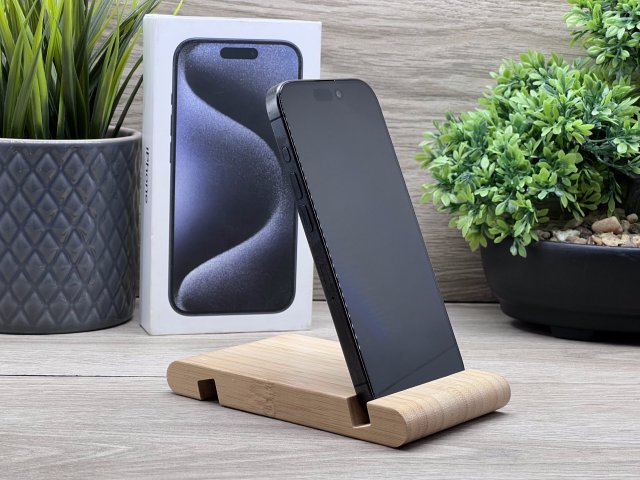 iPhone 15 Pro Black Titanium 128GB 2 ÉV Garanciával 93%