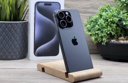 iPhone 15 Pro Black Titanium 128GB 2 ÉV Garanciával 93%