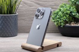 iPhone 15 Pro Natural Titanium 256GB 2 ÉV Garanciával 91%