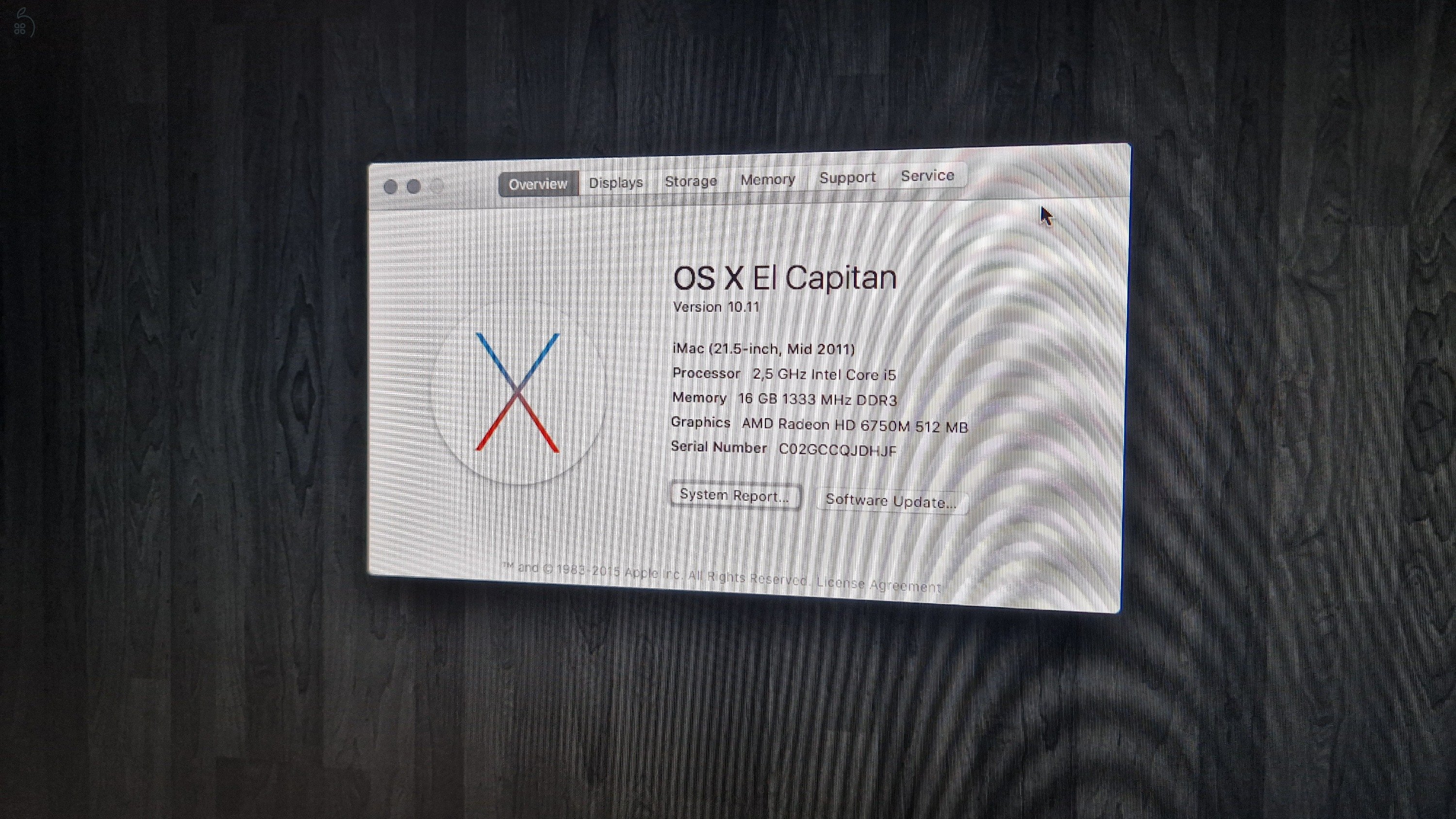 iMac mid 2011 - 16GB ram, i5, SSD
