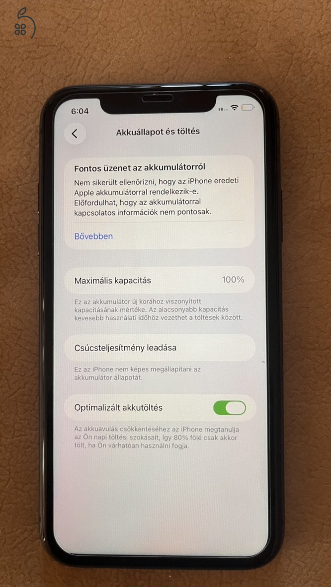 Iphone 11 Black, 64 GB, független, 100%-os akku