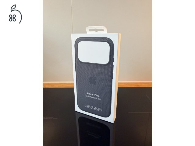 Eredeti Apple iPhone 17 Pro Techwoven tok fekete színben, új!