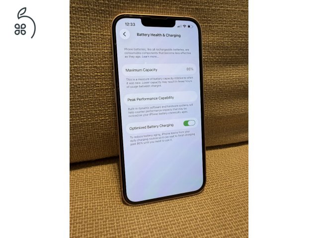 iPhone 13 128GB – Pink/Rózsaszín – 86% akku – hibátlan állapot