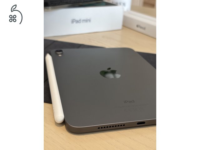 iPad mini 6 256GB + Apple Pencil 2 + 3 tok (karcmentes, 93% akku)